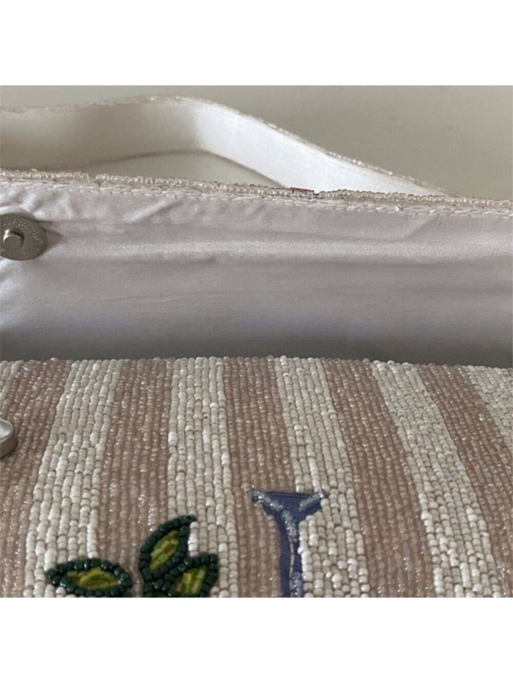 Handcrafted in India Strawberry Margarita Martini Beaded Bag W/Charm Viral‎ NEW - Picture 9 of 16